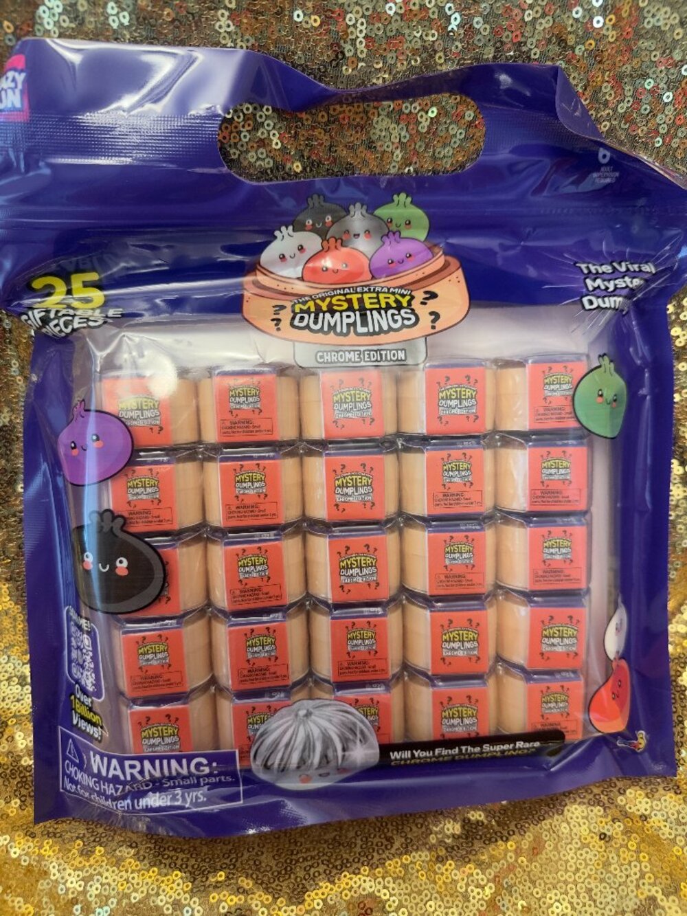 Viral RMS Original extra MINI Mystery Dumpling Chrome Edition 25 pack Squishy